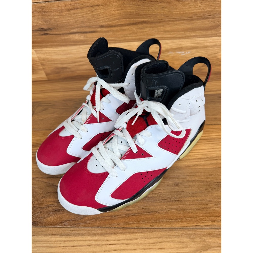 Jordan 6 Retro Carmine 2008 Countdown Pack White Red Black 322719-161 Mens 12